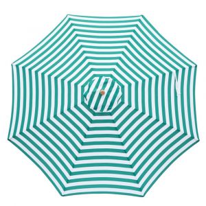 Billy Fresh Daintree 3m Green & White Stripe Umbrella