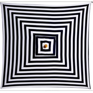 Billy Fresh French Riviera Black & White Square Outdoor Umbrella - 2X2M