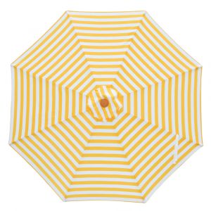 Billy Fresh San Remo Yellow & White Outdoor Umbrella - 3M Diameter - Aluminium