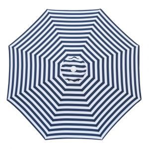 Billy Fresh Santorini 3M - Navy And White Octagonal Outdoor Umbrella With Aluminium Frame
