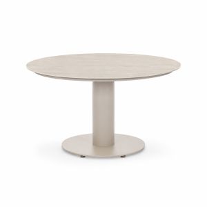 BLOO Tube 150cm Round Outdoor Dining Table - Mocha