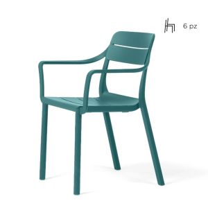 Nardi Cassia Resin Outdoor Armchair - Set of 6