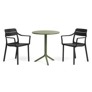 Nardi Spritz Table With Cassia Arm Chair - 3 Piece Outdoor Dining Setting