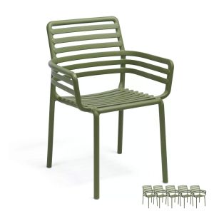 Nardi Doga Outdoor Resin Armchairs (Set of 6)