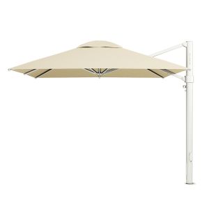 Eclipse V4 3m Square Cantilever Outdoor Umbrella with Silver Frame