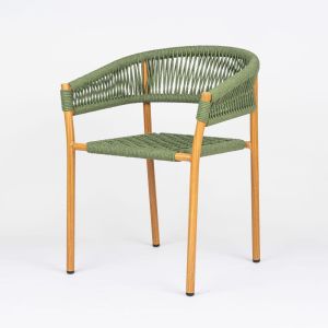 Tessa Aluminium Stackable Rope Dining Chair