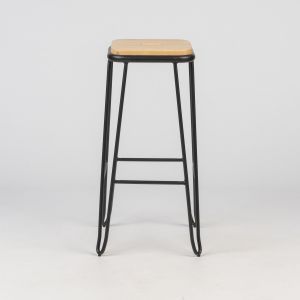 Hairpin Ashwood Timber Outdoor Bar Stool