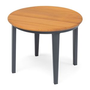 Halston Teak Round Outdoor Side Table