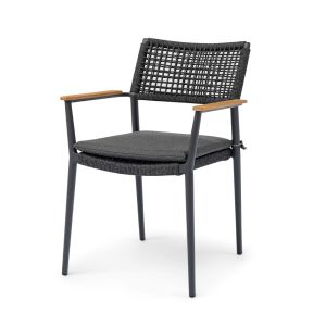Halston Rope-Teak Outdoor Dining Armchair