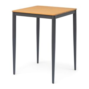 Halston Teak Square Outdoor Bar Table - 80cm