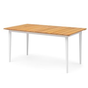 Halston Teak 160x90cm Rectangular Outdoor Dining Table 