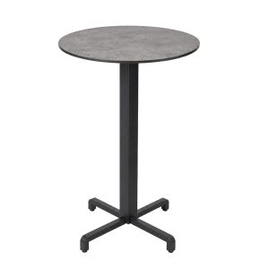 Nardi Fiore High Bar Table Base with Cement HPL Top - Complete Outdoor Bar Table