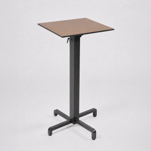 Nardi Ibisco High Bar Folding Table Base with Tobacco HPL Top - Complete Outdoor Bar Table