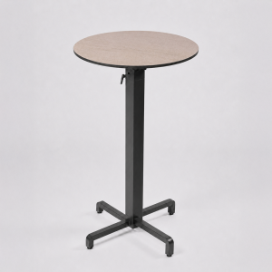 Nardi Ibisco High Bar Folding Table Base with Tortora HPL Top - Complete Outdoor Bar Table