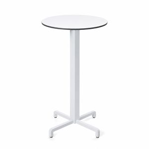 Nardi Fiore High Bar Table Base with White HPL Top - Complete Outdoor Bar Table