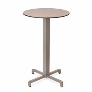 Nardi Fiore High Bar Table Base with Tortora HPL Top - Complete Outdoor Bar Table