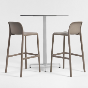 Nardi Fiore Complete High Bar Set with Faro Bar Stools