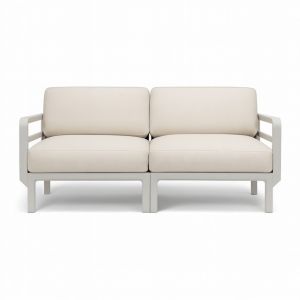 Nardi Maximo 2 Seat Outdoor Resin Modular Sofa - Gesso