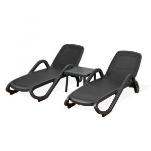Nardi Alfa 3 Piece Outdoor Resin Sun Lounge Setting