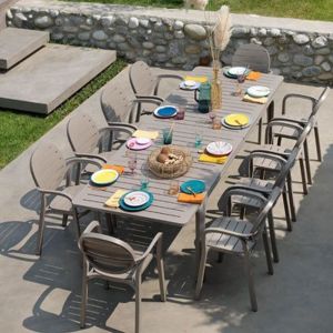 Nardi Alloro Palma 11 Piece Dining Setting with Extendable Table