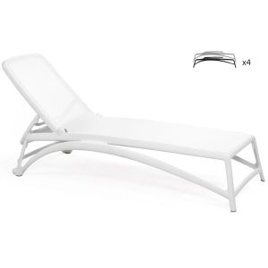 Nardi Atlantico Outdoor Resin Sun Loungers (set of 4)