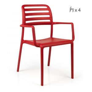 Nardi Costa Arm Chair (Set of 4)