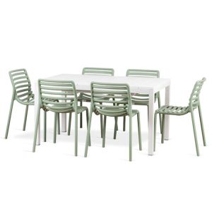 Nardi Doga Bistrot 7 Piece Dining Setting with Rio 140cm Extendable Table