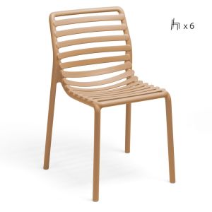 Nardi Doga Outdoor Resin Bistrot Chairs - Set of 6