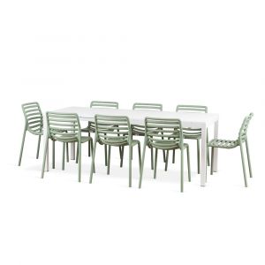 Nardi Doga Bistrot 9 Piece Dining Setting with Rio 140cm Extendable Table