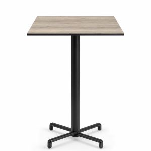 Nardi Scudo High Bar Folding Table Base with Legno HPL Top - Complete Outdoor Bar Table