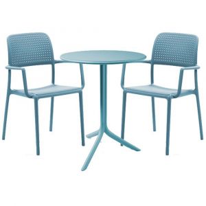 Nardi Spritz Table with Bora Armchairs - 3 Piece Outdoor Dining Set