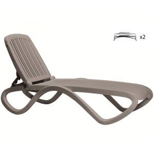 Nardi Tropico Outdoor Resin Sun Loungers (Set of 2)