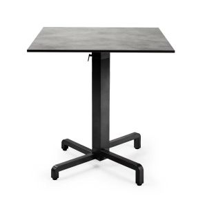 Nardi Ibisco Folding Table Base with Cement HPL Top - Complete Outdoor Table