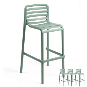 Nardi Doga Outdoor Resin Bar Stools Seat Height 76cm - Set Of 4