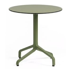Nardi Frasca Mini Fix Table Base with Agave Green HPL Top - Complete Outdoor Table