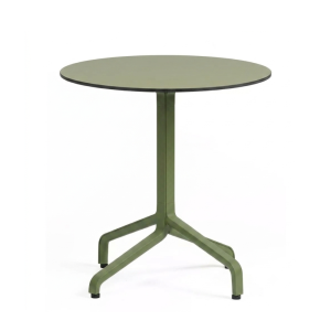 Nardi Frasca Mini Fix Table Base with Agave Green HPL Top - Complete Outdoor Table