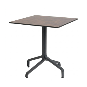 Nardi Frasca Mini Fix Table Base with Corten HPL Top - Complete Outdoor Table