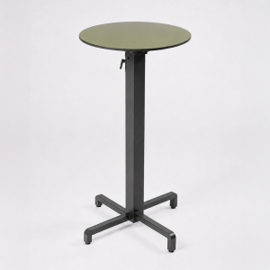 Nardi Ibisco High Bar Folding Table Base with Agave HPL Top - Complete Outdoor Bar Table