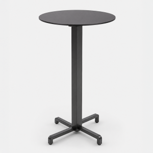 Nardi Ibisco High Bar Folding Table Base with Anthracite HPL Top - Complete Outdoor Bar Table