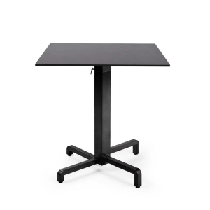 Nardi Ibisco Folding Table Base with Anthracite HPL Top - Complete Outdoor Table
