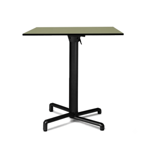 Nardi Scudo Folding Table Base with Agave Green HPL Top - Complete Outdoor Table