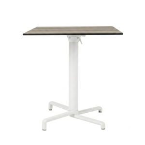 Nardi Scudo Folding Table Base with Legno HPL Top - Complete Outdoor Table