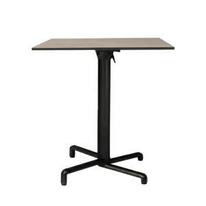 Nardi Scudo Folding Table Base with Tortora HPL Top - Complete Outdoor Table