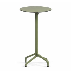 Nardi Frasca High Folding Bar Table Base with Agave HPL Top - Complete Outdoor Bar Table