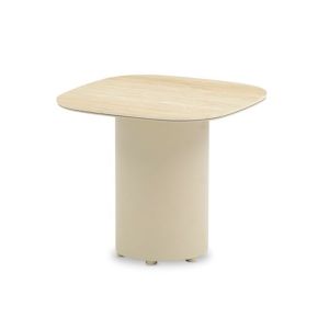 Pebl Wave 42cm Outdoor Side Table - Mocha