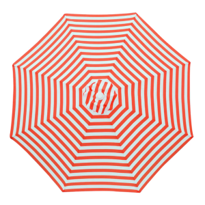 Billy Fresh Salsa - 3m Red & White Stripe Outdoor Umbrella With Cover