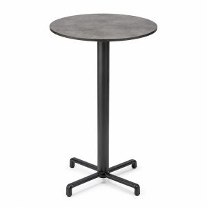Nardi Scudo High Bar Folding Table Base with Cement HPL Top - Complete Outdoor Bar Table