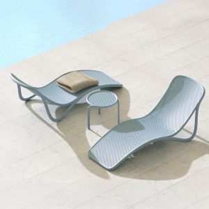 Solaro Slim 3 piece Outdoor Sun Lounger Setting