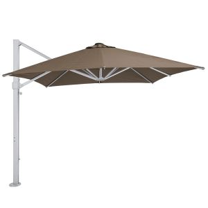 Aurora V2 2.8m Square Cantilever Outdoor Umbrella with Silver Frame