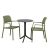 Nardi Step Table with Bora Arm Chair - 3 Piece Set